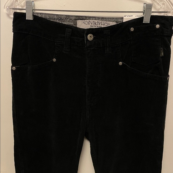 Nwt’s Women’s Nakita Black Corduroy Pants Size 27” x 34” - Picture 3 of 11
